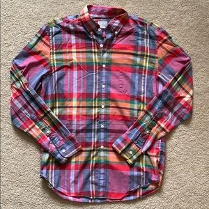 J. Crew Men’s Summer Plaid Button Down Shirt
